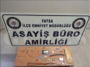 Fatsa�da 1,2 milyon Tl�lik alt�n h�rs�zl��� ayd�nlat�ld�